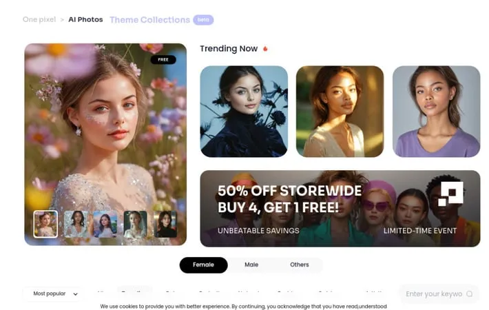 1PX.AI The world's most advanced AI photo generator